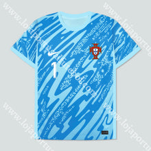 Carregar imagem no visualizador da galeria, Camisola Guarda-Redes Azul Portugal Euro 2024 S Camisola Futebol