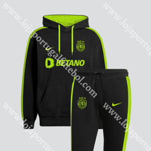 Carregar imagem no visualizador da galeria, FATO TREINO BETANO PRETO/VERDE SPORTING CP 25/26