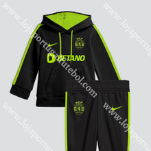 Carregar imagem no visualizador da galeria, FATO TREINO CRIANÇA BETANO PRETO/VERDE SPORTING CP 25/26