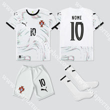 Carregar imagem no visualizador da galeria, Kit Criança Alternativo Seleção Portugal Puma 2025 Camisola Futebol
