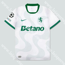 Carregar imagem no visualizador da galeria, NOVA CAMISOLA ALTERNATIVA BRANCA SPORTING CP 25/26