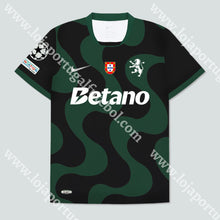 Carregar imagem no visualizador da galeria, NOVA CAMISOLA ALTERNATIVA PRETA SPORTING CP 25/26