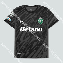 Carregar imagem no visualizador da galeria, CAMISOLA GUARDA-REDES PRETA SPORTING CP 24/25