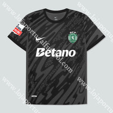Carregar imagem no visualizador da galeria, CAMISOLA GUARDA-REDES PRETA SPORTING CP 24/25
