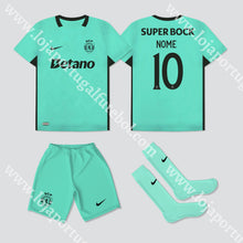 Carregar imagem no visualizador da galeria, NOVO KIT CRIANÇA 3º EQUIPAMENTO SPORTING CP 25/26 1-2 Anos