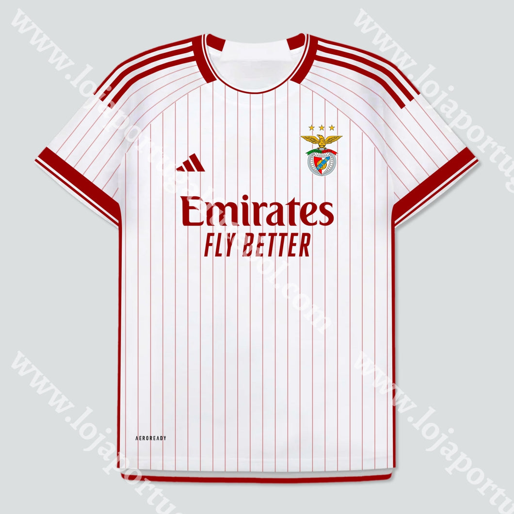 Cópia De Nova Camisola Edição Especial Branca Sl Benfica 23/24 S Camisola Futebol