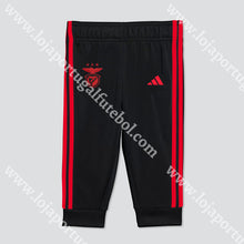 Carregar imagem no visualizador da galeria, Fato Treino Criança Adidas Preto Sl Benfica 24/25
