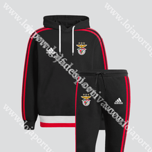 Carregar imagem no visualizador da galeria, Fato Treino Sl Benfica Hoodie Preta 21/22 S
