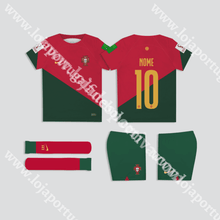 Carregar imagem no visualizador da galeria, Kit Criança Principal Portugal Mundial 2022

