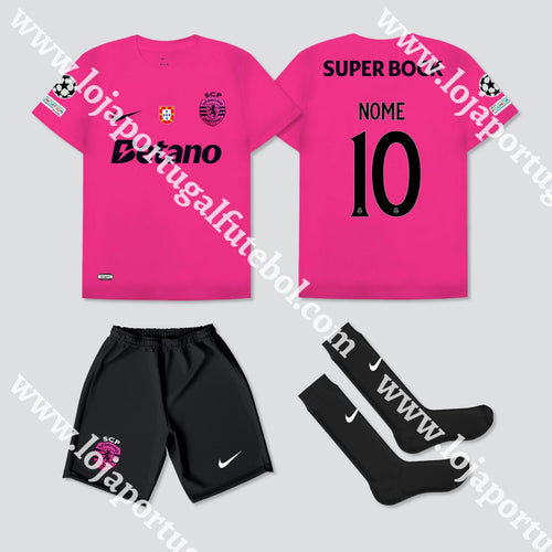 KIT CRIANÇA ROSA SPORTING CP 24/25