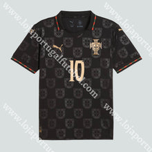 Carregar imagem no visualizador da galeria, NOVA CAMISOLA EDIÇÃO ESPECIAL EUSÉBIO VERSÃO PLAYER PORTUGAL 2025 S Camisola Futebol
