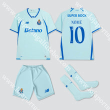 Carregar imagem no visualizador da galeria, NOVO KIT CRIANÇA 3º EQUIPAMENTO FC PORTO 26/27 - Camisola Futebol

