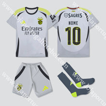 Carregar imagem no visualizador da galeria, Novo Kit Criança 3º Equipamento Sl Benfica 24/25
