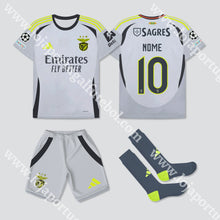 Carregar imagem no visualizador da galeria, Novo Kit Criança 3º Equipamento Sl Benfica 24/25
