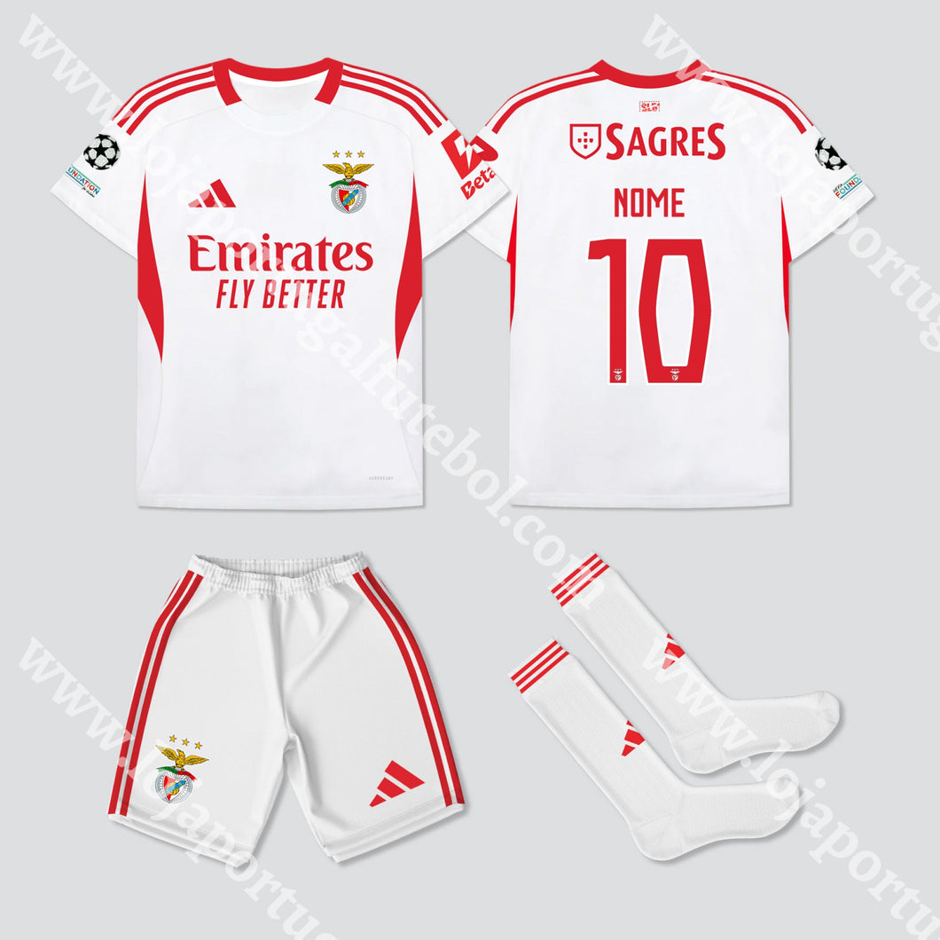 NOVO KIT CRIANÇA 3º EQUIPAMENTO SL BENFICA 25/26