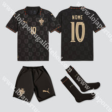 Carregar imagem no visualizador da galeria, NOVO KIT CRIANÇA ALTERNATIVO PORTUGAL MUNDIAL 2026 Camisola Futebol
