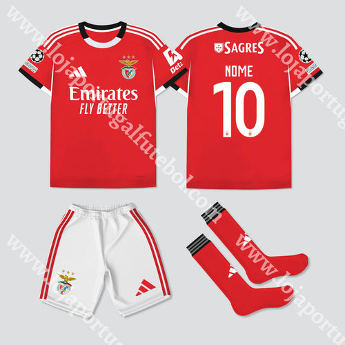 NOVO KIT CRIANÇA PRINCIPAL SL BENFICA 25/26